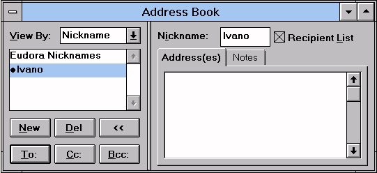 Inserire E-mail e Note