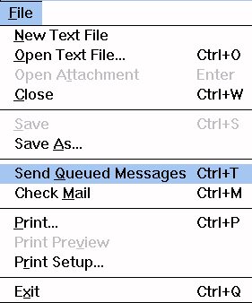 Spedizione Messaggi dall' Outbox