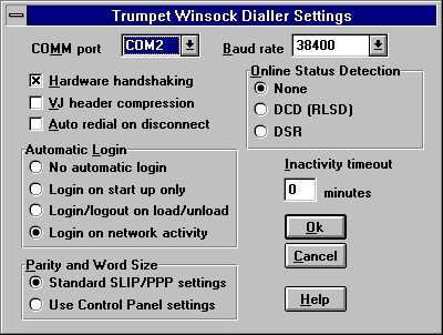 Dialler Setting